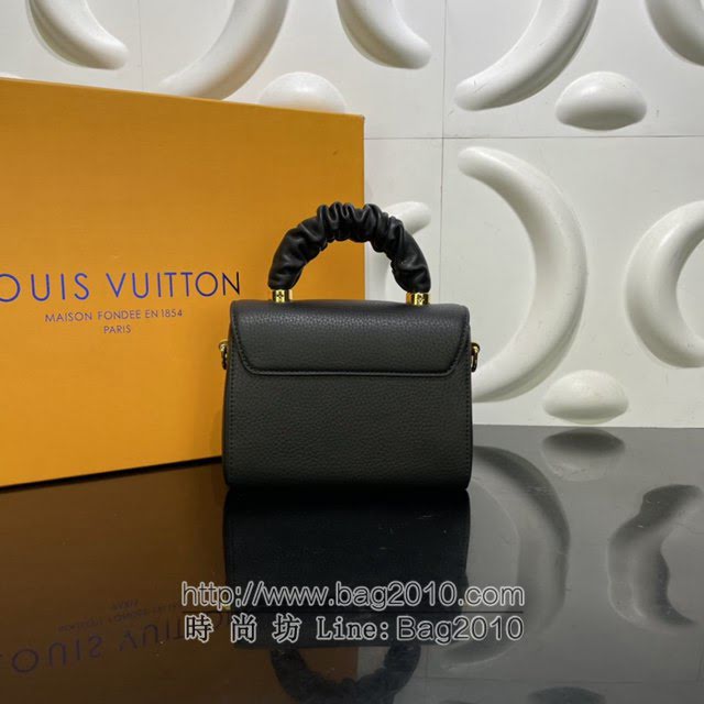 Louis Vuitton新款女包 路易威登Twist中号手袋 Taurillon皮革 小牛皮抽褶手柄 LV手提女包单肩斜挎包  ydh4217